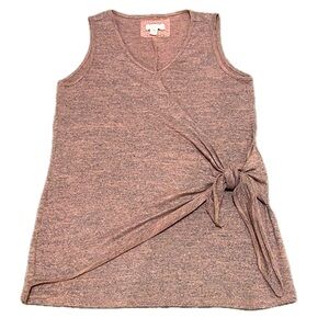 Cupio Blush Sleevless Wrap Top Size Medium